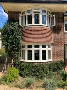 Accoya timber flush casement bay windows