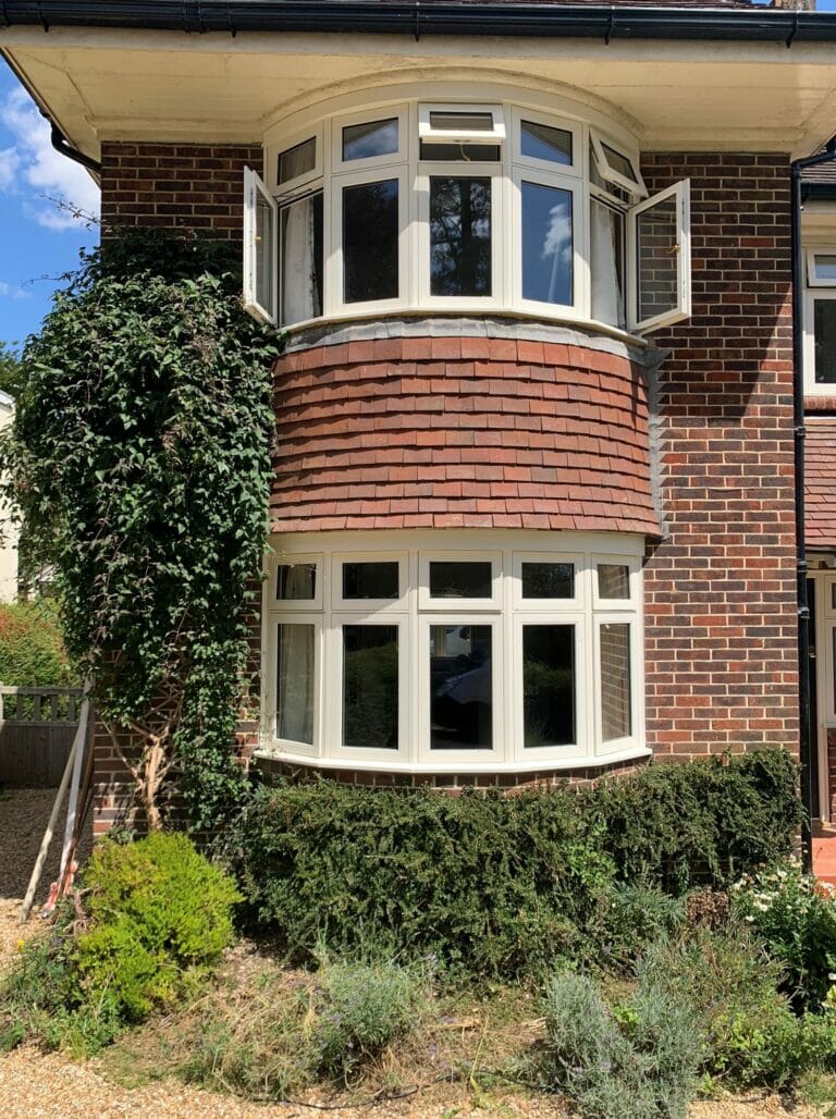 Bay casement window made in Accoya timber Medina Joinery