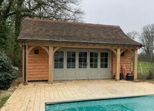 Accoya Bifold doors Pool Room