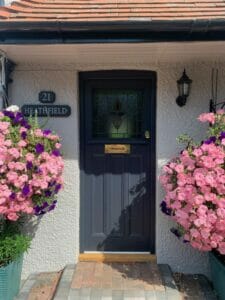 Blue Accoya Front door