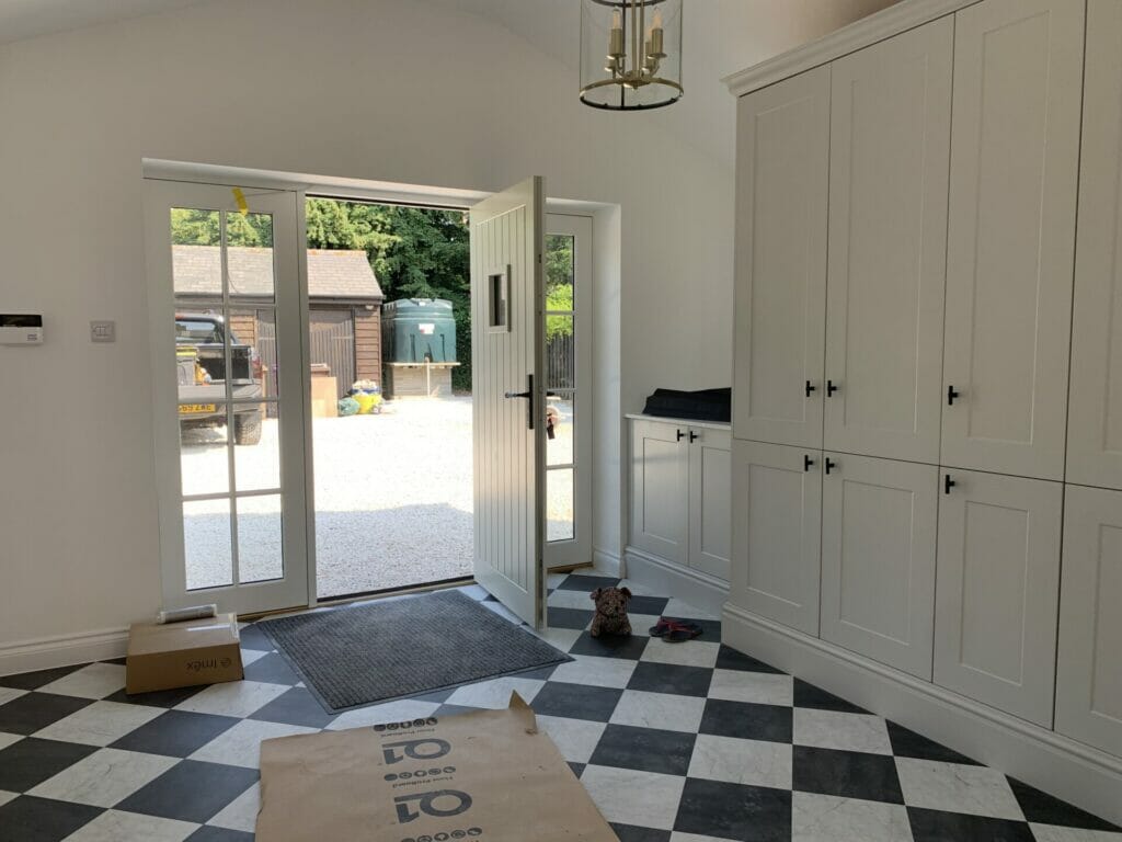 Accoya timber Front door inside view